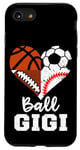 iPhone SE (2020) / 7 / 8 Ball Gigi Soccer Football Baseball Basketball Gigi Heart Case