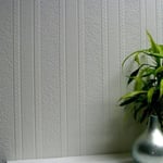 Anaglypta White Luxury Vinyl Blarney Marble Stripe Paintable Textured Wallpaper