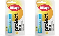 Blistex Ultra Lip Balm with SPF 50 Plus Lip Protection from UVA and UVB Rays, 4