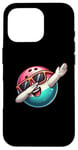 Coque pour iPhone 16 Pro Bowling Ball Dabbing Sunglasses Bowler Player Kids Boys Men