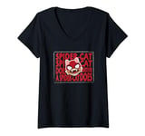 Marvel Spider-Man Miles Morales Game Spider-Cat Feline Hero T-Shirt avec Col en V