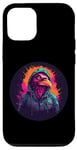 Coque pour iPhone 12/12 Pro Pink Bird Street Urban Graffiti Outrun Synthwave Esthétique