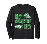 Fly Saquon Fly Eagles Barkley The Reverse Hurdle 2024 Long Sleeve T-Shirt