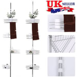 4 Tier Bathroom Corner Shelf Shower Caddy Telescopic Pole Storage Organizer Rack