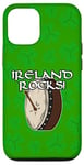 Coque pour iPhone 12/12 Pro St Patrick Day Bodhran Drummer Drums Percussion Musicien