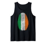 Ireland Flag Fingerprint Irish Gift for Irish People Tank Top