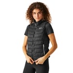 Regatta Womens Hillpack II Packaway Padded Gilet Bodywarmer - Black - Size 18 UK