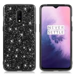 Glitter OnePlus 7 skal - Svart