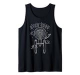 Star Trek: The Original Series Enterprise Spaceship Line Art Tank Top