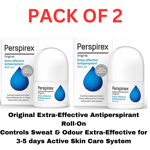 2X Perspirex Original Extra-Effective Antiperspirant Roll-On For Sweat & Odour