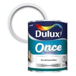 DULUX ONCE SATINWOOD B WHITE 750ML