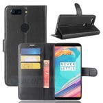 Oneplus 5T      Pu Wallet Case    [Black]