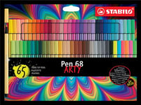 Etui 65 Feutres Stabilo Pen 68 Arty