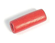 Perle en bois ciré cylindre rouge diam. 5 x 15 mm. 200 u.