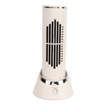 Tower Desk Fan Quiet 3 Speeds Bladeless Rotating USB Portable Electric Standing