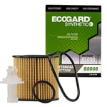 ECOGARD S5608 Premium Cartridge Engine Oil Filter for Synthetic Oil Fits Toyota Camry 2.5L 2010-2017, RAV4 2.5L 2009-2018, Highlander 3.5L 2008-2021, Sienna 3.5L 2007-2020, Tacoma 3.5L 2016-2021