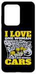 Coque pour Galaxy S20 Ultra Jaune Graphique Bloc Moteur Voiture Camion Mécanicien