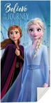 Disney Frozen II Serviette'Believe dans La Voyage' Anna et Elsa