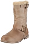 Buffalo London 13980F WASHED LEATHER 120133, Bottes femme - Beige-TR-SW22, 39 EU