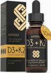 Vitamin D Drops - Vitamin D3 K2 Liquid Supplement for Adults - High Strength Vit