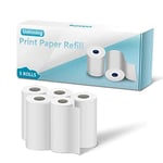 Lot de 5 Rouleaux de Papier d'impression pour Appareil Photo Enfant Impression instantan Papier Thermique Recharge pour Appareil Photo Enfant Longueur 23,95 Pieds & Largeur 2,28 Pouces