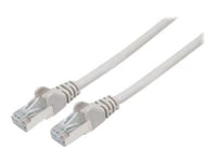 Intellinet Network Patch Cable, Cat7 Cable/Cat6A Plugs, 2m, Grey, Copper, S/FTP, LSOH / LSZH, PVC, RJ45, Gold Plated Contacts, Snagless, Booted, Lifetime Warranty, Polybag - Cordon de...