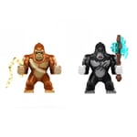 Rakennussetti King Kong vs Godzilla figuuri HeroBricks, 3 kpl, 9cm