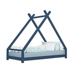 Lit tipi enfant TAHUKA 120 x 190 bleu marine