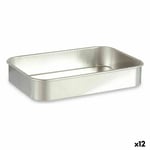 Plat à gratin Argenté Aluminium 31 x 5,5 x 21,5 cm [12 Unités]