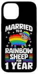 iPhone 14 1 Year Married Gay Lesbian LGBTQ 1st Wedding Anniversary Case