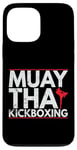 Coque pour iPhone 13 Pro Max Kickboxing Muay Thai Précision et Endurance