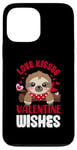 iPhone 13 Pro Max Love Kisses Valentine Wishes Sloth Valentine's Day Couple Case