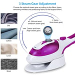 Fast Heat Mini Steam Iron Handheld Portable Garment Steamer Electric Upright