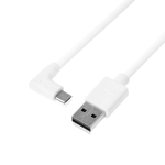 1M Right Angled Micro USB Power Cable Lead Data Sync Charger Charging Wire-White