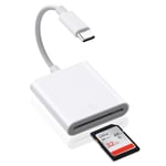 AXFEE USB C Lecteur de Carte SD, Adaptateur Micro SD vers Type C OTG, Adaptateur Carte de Caméra SD pour Cartes SDHC SDXC TF Compatible avec iPhone 15 Plus Pro Max MacBook Air Pro Galaxy S24 S23