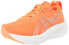 ASICS Femme Gel-Nimbus 26 Sneaker, Sunrise Red/Pure Silver, 40.5 EU