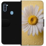 Tegnebogsetui til Samsung Galaxy A11 med Porcelænsblomst motiv