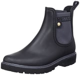 Mustang Femme 1444-501 Bottes Chelsea, Noir, 40 EU