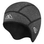 flintronic Bonnet de Cyclisme, Hiver Cyclisme Bonnet sous Casque Coupe-Vent avec Couvre Oreilles et Trou Lunettes, Chaud Coupe-Vent Cyclisme Course Bonnet Chapeaux sous Casques Polaire