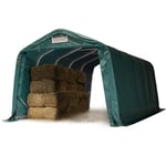 Intent24 - Abri tunnel robuste 3,3x6 m ignifugée Bâche pvc 2300N vert - vert