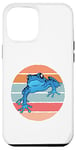 iPhone 12 Pro Max Blue frog amphibian wildlife nature cheerful amphibian lover Case