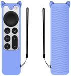 Trolsk Cute Slim Case (Siri Remote gen 3/2) - skal - Lyseblå