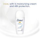 Dove Classic Roll On Anti-Perspirant 48H of Sweat & Odour Protection, 50ml