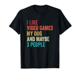 I Like Video Games and my Dog Gaming Gamer T-Shirt