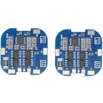 2 PièCes 4S BMS 10A 14.8V 18650 Li-Ion Lithium Battery Charge Board Balayeuse Solaire Lithium Battery Protection Board