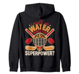 I Walk on Water Ice Hockey Lover Player Superpower Youth Zip Hoodie