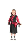 Ciao- Lady Vampirella Costume Travestimento Bambina Vampire déguisement Enfant, Bébé – Fille, Uni, 10940.3-4.DS, Rouge/Noir, 3-4 Ans