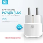 Prise intelligente EU Zigbee WiFi,moniteur d'énergie électrique,prise multiple,Tuya Andrea Control nous-mêmes,Alexa Google Home,16A - Type 16A WIFI-Ue Plug #A