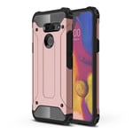 LG G8 ThinQ heavy duty hybridi suojakotelo - Punakulta Monivärinen