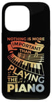 Coque pour iPhone 13 Pro Clavier de piano Motivation Design pour Pianiste